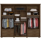 Guarda-roupa Casal 6 Portas 4 Gavetas Canadá Freijó – Rv Móve