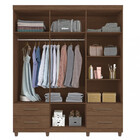 Guarda Roupa Casal 6 Portas 4 Gavetas Canadá Plus Conquista M