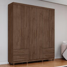 Guarda Roupa Casal 6 Portas 4 Gavetas Canadá Plus Conquista M