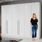 Guarda-roupa Casal 6 Portas 4 Gavetas Castellaro Lopas Branco