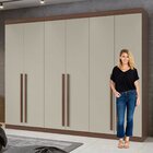 Guarda-roupa Casal 6 Portas 4 Gavetas Castellaro Lopas Imbuia
