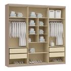 Guarda-roupa Casal 6 Portas 4 Gavetas Castro Dallas - Duna
