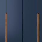 Guarda-roupa Casal 6 Portas 4 Gavetas Cb02r582 Canela/azul Pr