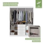 Guarda-roupa Casal 6 Portas 4 Gavetas Celebrare Branco