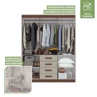 Guarda-roupa Casal 6 Portas 4 Gavetas Celebrare Imbuia Natura