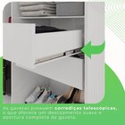 Guarda-roupa Casal 6 Portas 4 Gavetas Coliseu Branco