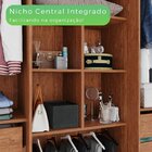 Guarda-roupa Casal 6 Portas 4 Gavetas Com Espelho Atlanta 100