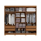 Guarda-roupa Casal 6 Portas 4 Gavetas Com Espelho Cb01r582 Ca