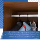 Guarda-roupa Casal 6 Portas 4 Gavetas Com Espelho Com Pés New
