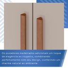 Guarda-roupa Casal 6 Portas 4 Gavetas Com Espelho Com Pés New