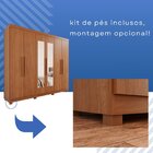 Guarda-roupa Casal 6 Portas 4 Gavetas Com Espelho New Malibu