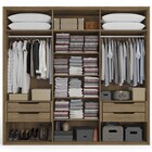 Guarda-roupa Casal 6 Portas 4 Gavetas Com Espelho Nogueira Cb