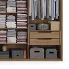 Guarda-roupa Casal 6 Portas 4 Gavetas Com Espelho Nogueira Cb