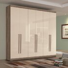 Guarda Roupa Casal 6 Portas 4 Gavetas Com Pés 240cm Imaginare