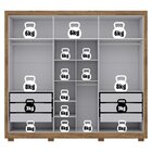 Guarda-roupa Casal 6 Portas 4 Gavetas Com Pés Alpes