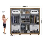 Guarda-roupa Casal 6 Portas 4 Gavetas Com Pés Alpes