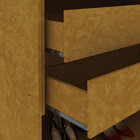 Guarda Roupa Casal 6 Portas 4 Gavetas Com Pés E Espelho Imper