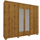 Guarda Roupa Casal 6 Portas 4 Gavetas Com Pés E Espelho Imper