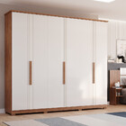 Guarda Roupa Casal 6 Portas 4 Gavetas Com Pés Itaunas Panan