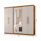 Guarda Roupa Casal 6 Portas 4 Gavetas Com Pés News 6000-50 Ar