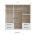 Guarda Roupa Casal 6 Portas 4 Gavetas Dublin Doripel