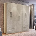 Guarda Roupa Casal 6 Portas 4 Gavetas Dublin Doripel
