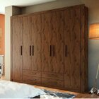 Guarda Roupa Casal 6 Portas 4 Gavetas Elegance Batrol Móveis