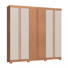 Guarda Roupa Casal 6 Portas 4 Gavetas Eros Móveis Castro