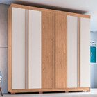 Guarda Roupa Casal 6 Portas 4 Gavetas Eros Móveis Castro