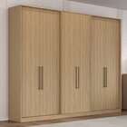Guarda Roupa Casal 6 Portas 4 Gavetas Escócia  Cedro