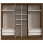 Guarda Roupa Casal 6 Portas 4 Gavetas Escócia Com Espelho Car