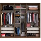 Guarda Roupa Casal 6 Portas 4 Gavetas Escócia Com Espelho Nog