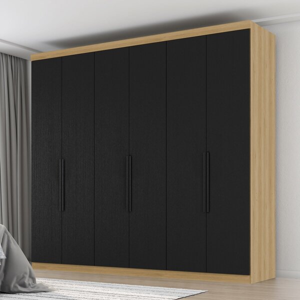 Guarda Roupa Casal 6 Portas 4 Gavetas Evidence Plus Freijó/pr