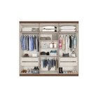 Guarda Roupa Casal 6 Portas 4 Gavetas Evidence Plus Nogueira