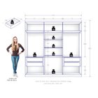 Guarda Roupa Casal 6 Portas 4 Gavetas Evidence Plus Nogueira