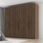 Guarda Roupa Casal 6 Portas 4 Gavetas Evidence Plus Nogueira