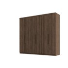 Guarda Roupa Casal 6 Portas 4 Gavetas Evidence Plus Nogueira