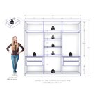 Guarda Roupa Casal 6 Portas 4 Gavetas Evidence Plus Nogueira