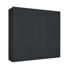 Guarda-roupa Casal 6 Portas 4 Gavetas Fort Grafitto