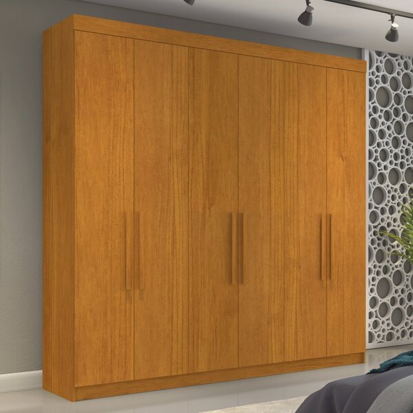 Guarda Roupa Casal 6 Portas 4 Gavetas França Cinamomo