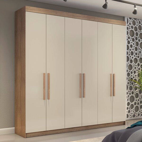 Guarda Roupa Casal 6 Portas 4 Gavetas França Conquista Móveis