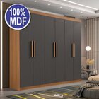 Guarda Roupa Casal 6 Portas 4 Gavetas Ipanema Cinamomo/grafite