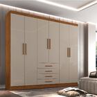 Guarda Roupa Casal 6 Portas 4 Gavetas Lisboa Sallêto Móveis