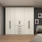 Guarda Roupa Casal 6 Portas 4 Gavetas Lucca Luciane