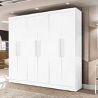 Guarda-roupa Casal 6 Portas 4 Gavetas Malibu J&móveis Branco