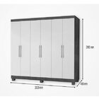 Guarda-roupa Casal 6 Portas 4 Gavetas Malibu J&móveis Jequiti