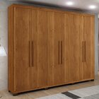 Guarda Roupa Casal 6 Portas 4 Gavetas Master  Cinamomo