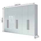 Guarda Roupa Casal 6 Portas 4 Gavetas Mdf Alonzo New Lopas