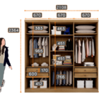 Guarda Roupa Casal 6 Portas 4 Gavetas - Messina-cumaru/fendi