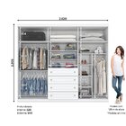 Guarda Roupa Casal 6 Portas 4 Gavetas Mississipi  Branco Hp